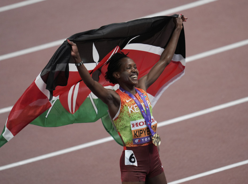 Fejt Kipjegon osvojila zlatnu medalju na 1.500 metara na Svetskom prvenstvu u Tokiju