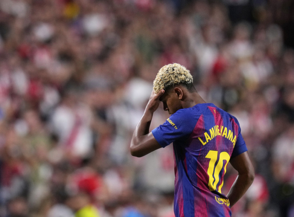 Fudbaler Barselone Lamin Jamal propušta meč sa Njukaslom u Ligi šampiona