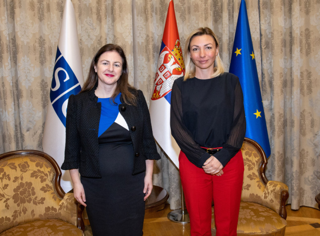 Ministarka Macura razgovarala sa v. d. šefa Misije OEBS-a o značaju političkog i ekonomskog osnaživanja žena