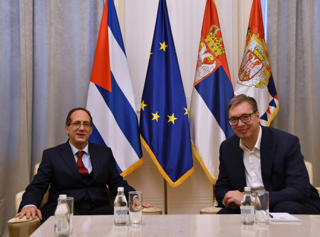 Vucic receives outgoing Cuban ambassador
