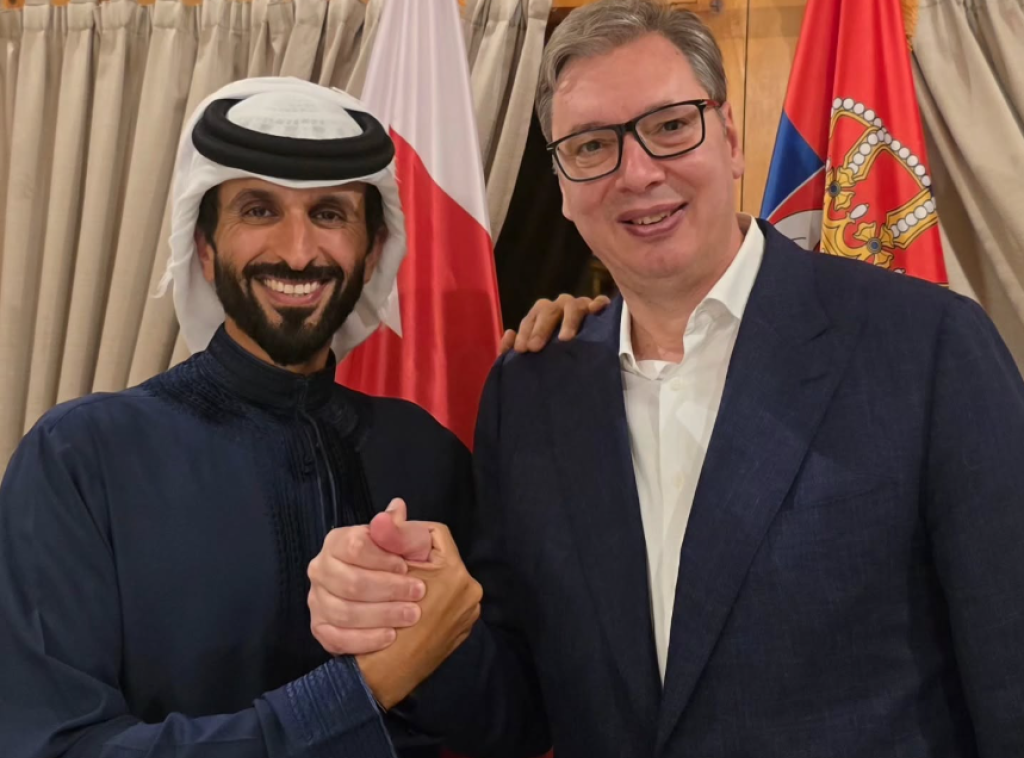 Vučić se susreo sa šeikom Naserom bin Hamadom al Kalifom, koji će prisustvovati paradi u Beogradu