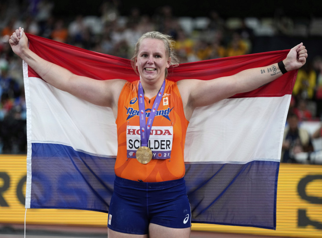 Džesika Shilder osvojila zlato u bacanju kugle na Svetskom prvenstvu u Tokiju