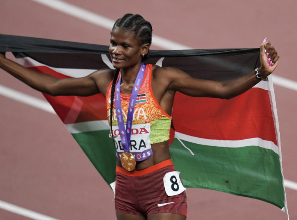 Kenijska atletičarka Lilijan Odira osvojila zlatnu medalju u trci na 800 metara na Svetskom prvenstvu