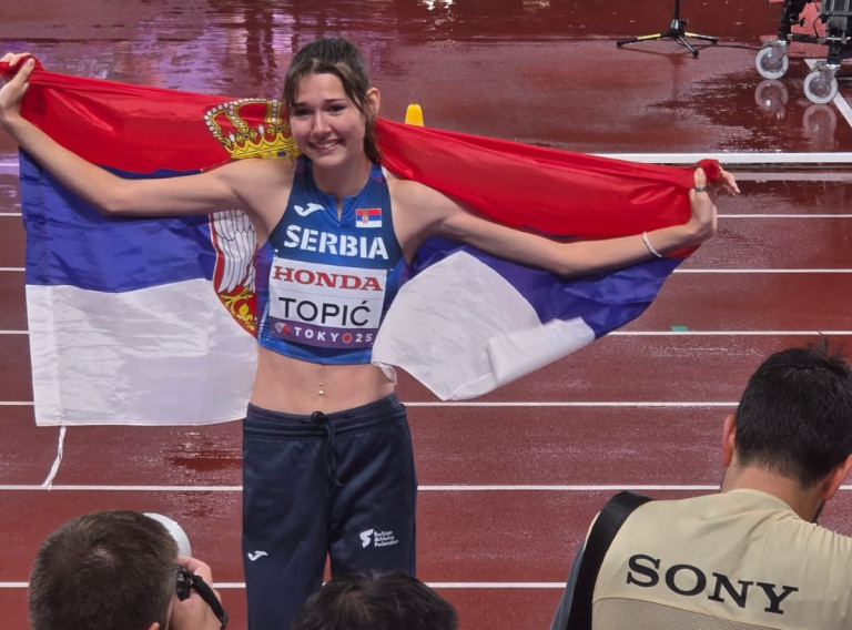 Srpska atletičarka Angelina Topić osvojila bronzanu medalju u skoku uvis na Svetskom prvenstvu