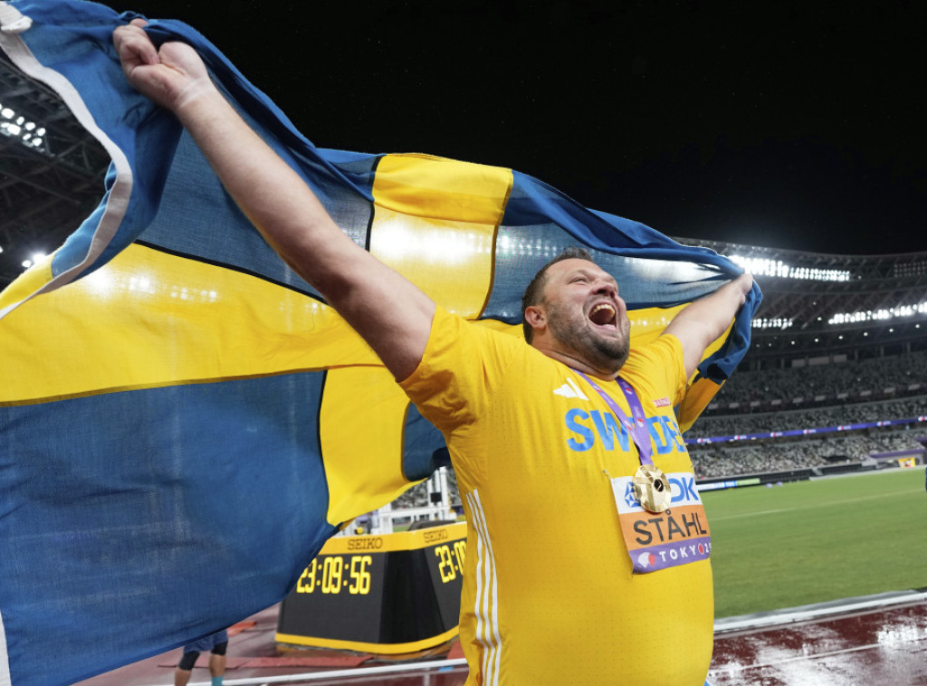 Švedski atletičar Danijel Stol osvojio zlato u bacanju diska na Svetskom prvenstvu u Tokiju