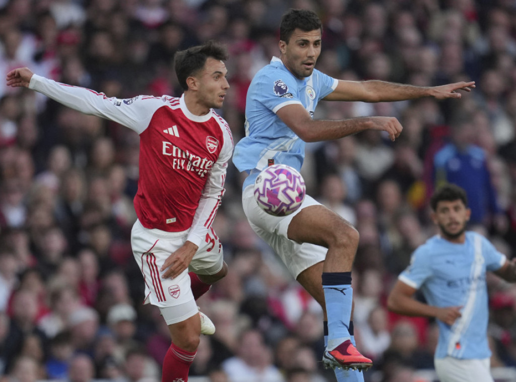 Remi fudbalera Arsenala i Sitija, Martineli u 90+3. minutu "ostavio bod" u Londonu