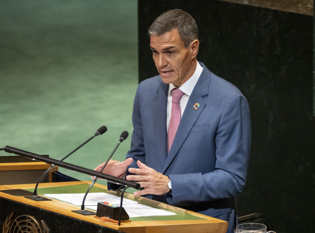 Sančez poziva da Palestina postane punopravni član Ujedinjenih nacija