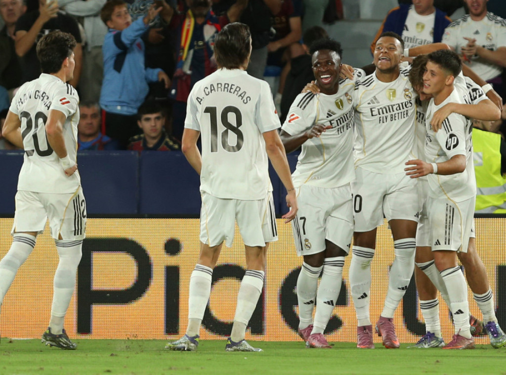 Fudbaleri Real Madrida savladali Levante u šestom kolu La lige