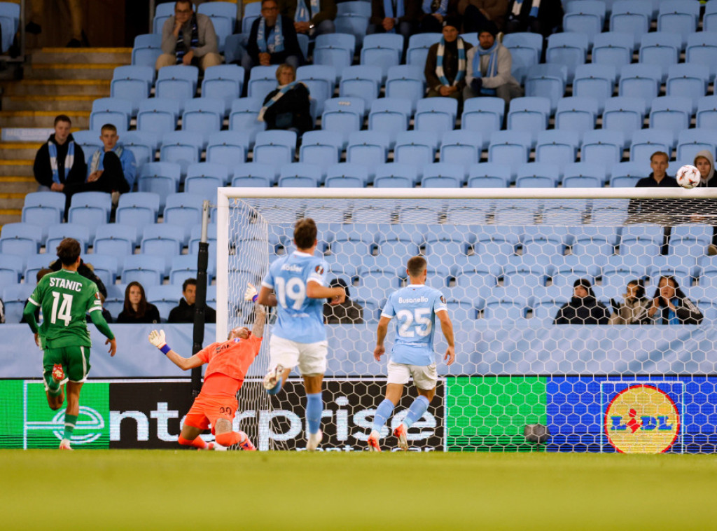 Srpski fudbaler Petar Stanić strelac sa penala u pobedi Ludogoreca protiv Malmea