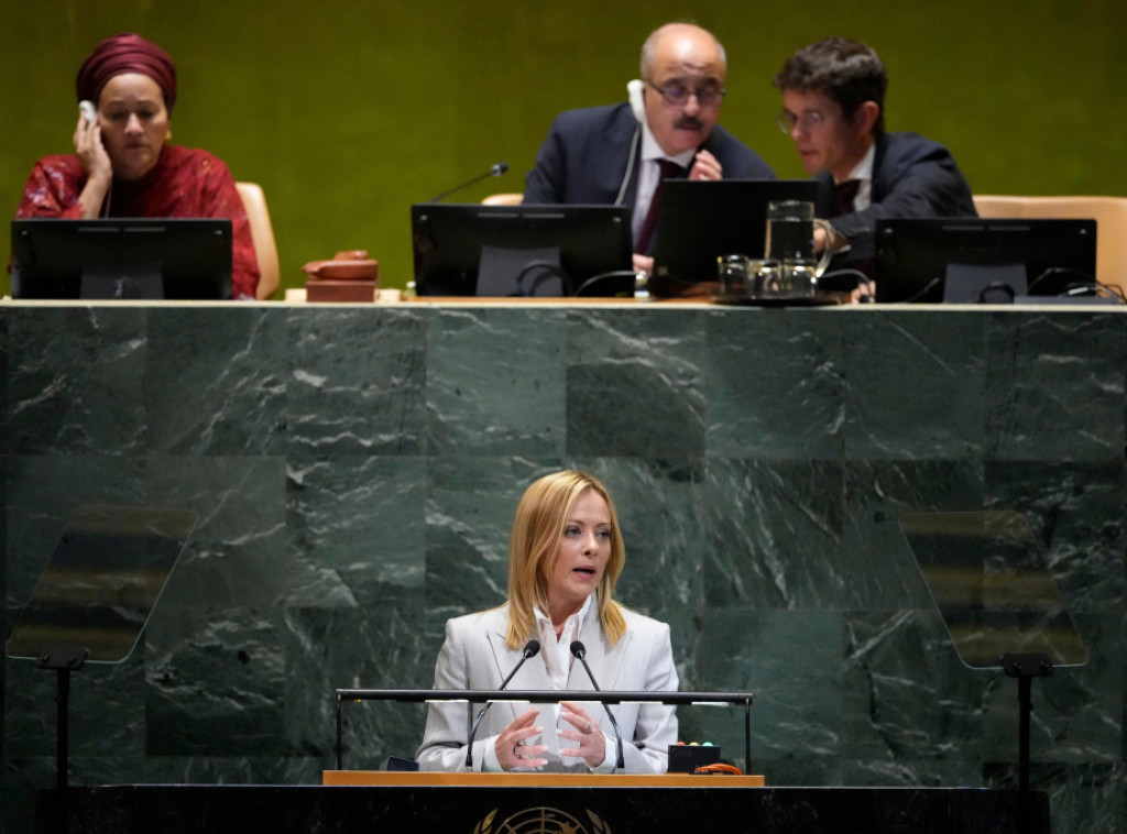 Meloni u UN kritikovala Rusiju i Izrael, pozvala na reformu međunarodnog poretka