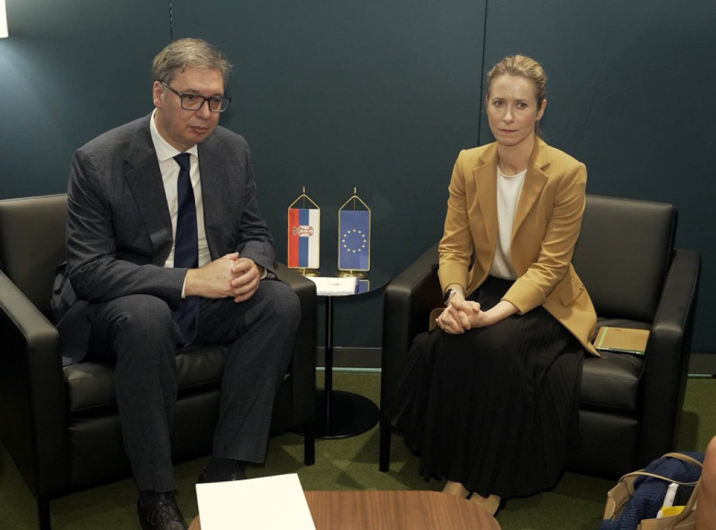 Predsednik Vučić razgovarao sa Kajom Kalas: Srbija opredeljena za evropski put