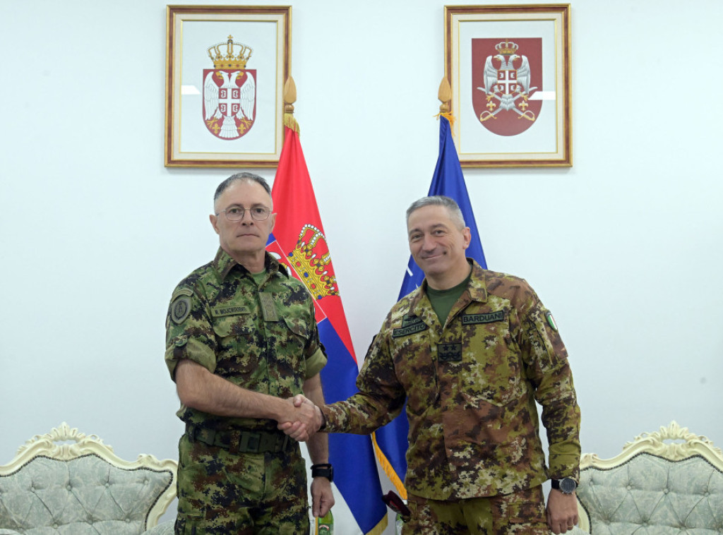 Načelnik Generalštaba Milan Mojsilović sa komandantom Kfora o situaciji u AP Kosovo i Metohija