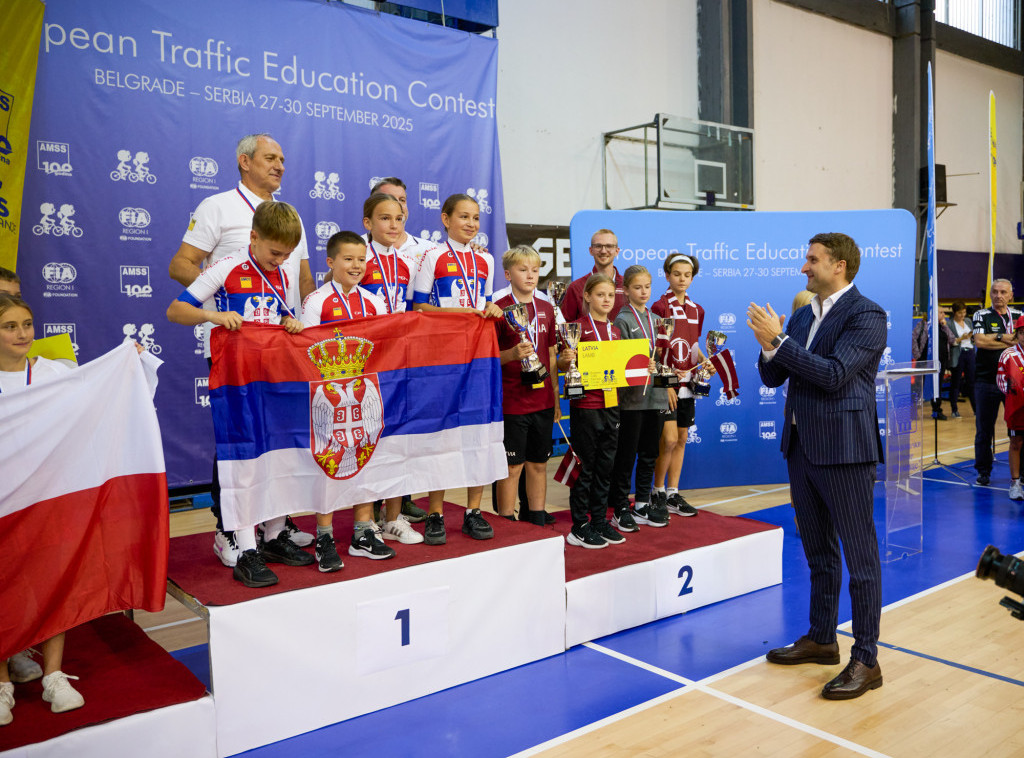 Održano Evropsko takmičenje u poznavanju saobraćajnih propisa - Srbija prvoplasirana