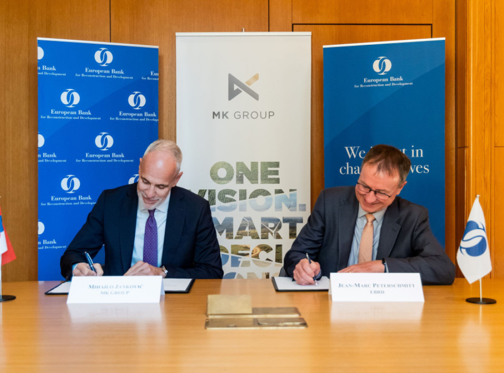 Evropska banka za obnovu i razvoj i MK Group potpisali sporazum o saradnji i zajmu vrednom 40 miliona evra