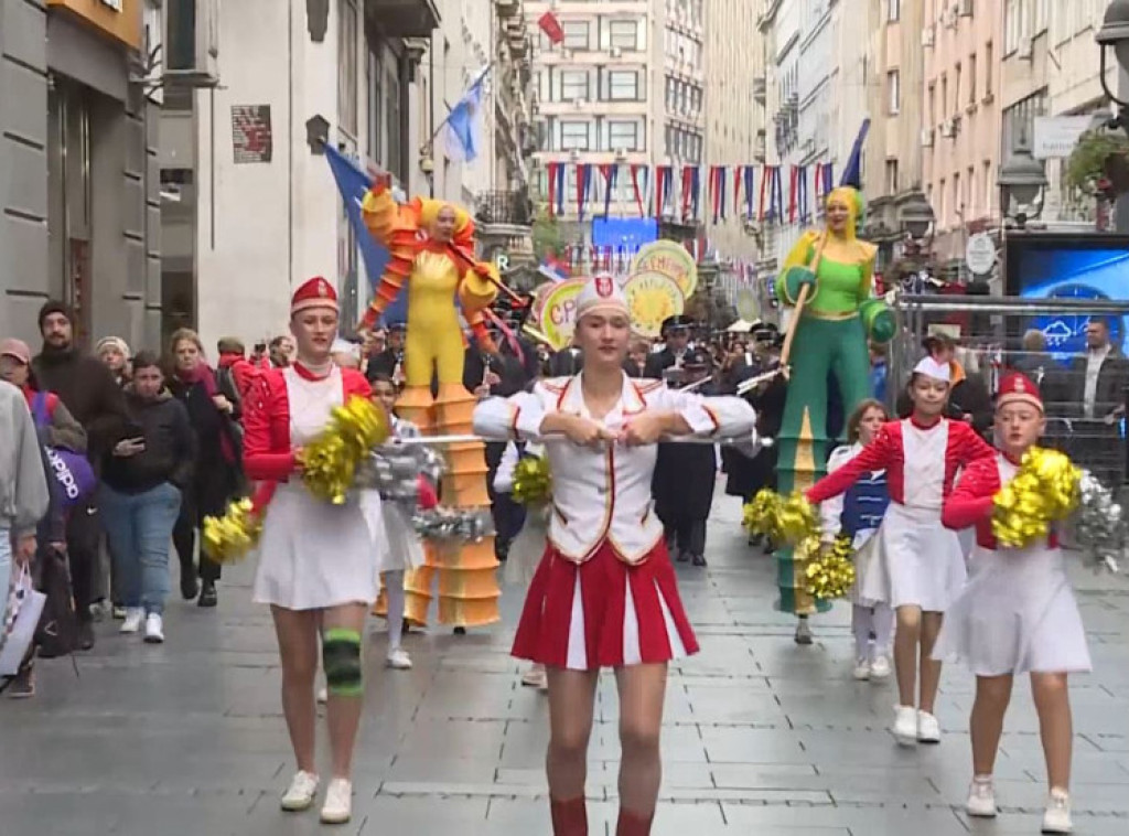 Svečanim defileom školaraca u centru Beograda počela manifestacija "Radost Evrope"