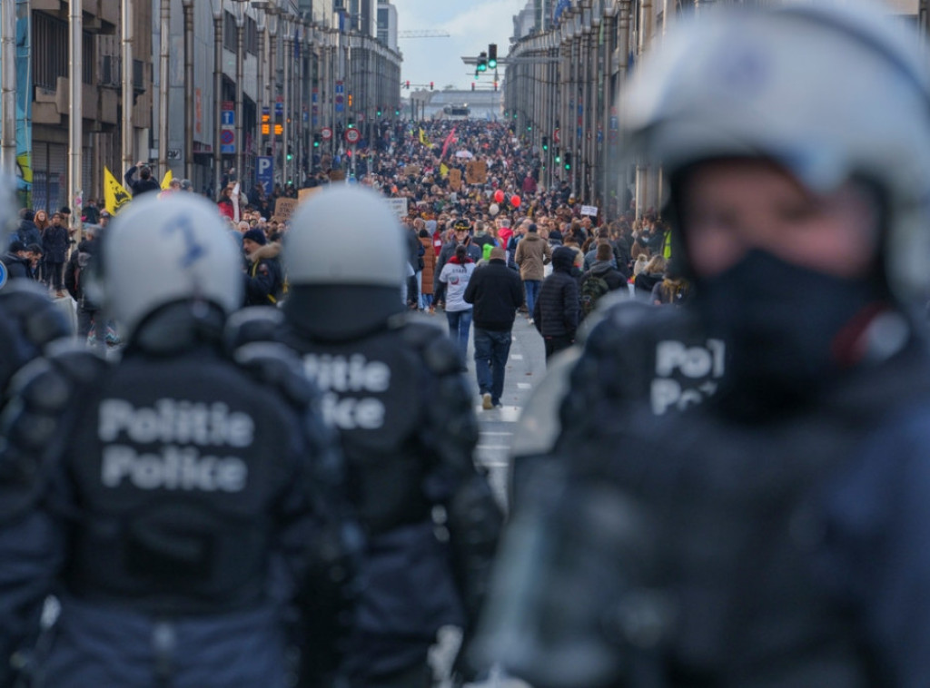 Sukob policije i propalestinskih demonstranata u Briselu