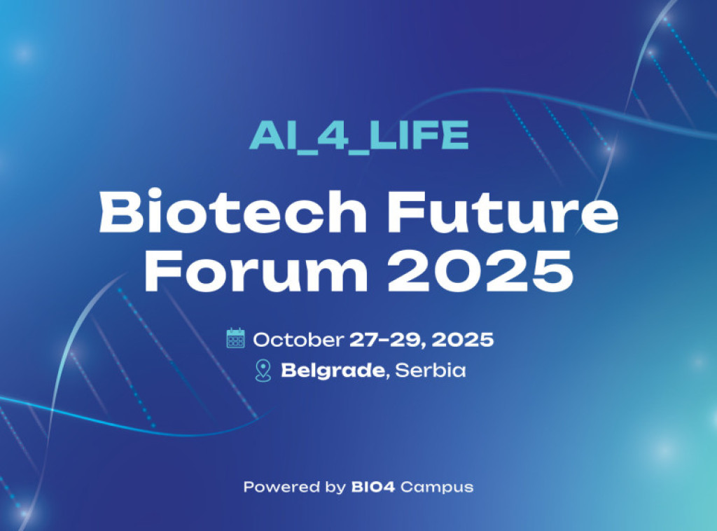 Međunarodna konferencija "AI_4_LIFE: Biotech Future Forum" 27. i 28. oktobra u Beogradu