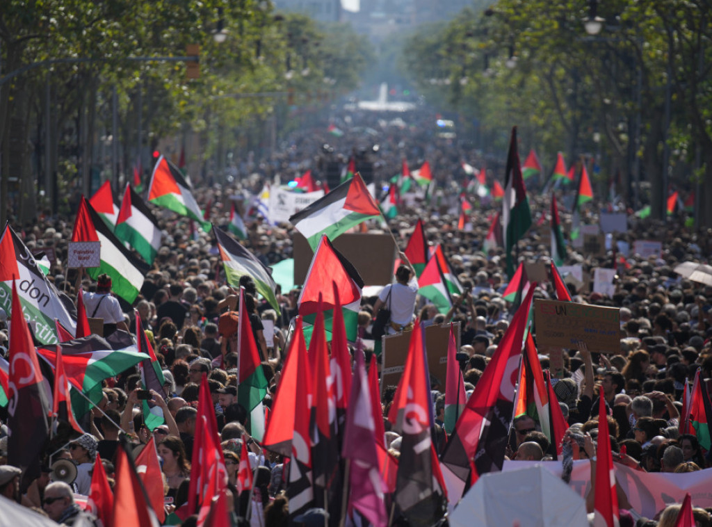 Propalestinski protest u Barseloni, najavljeni protesti i u Madridu, Rimu i Lisabonu