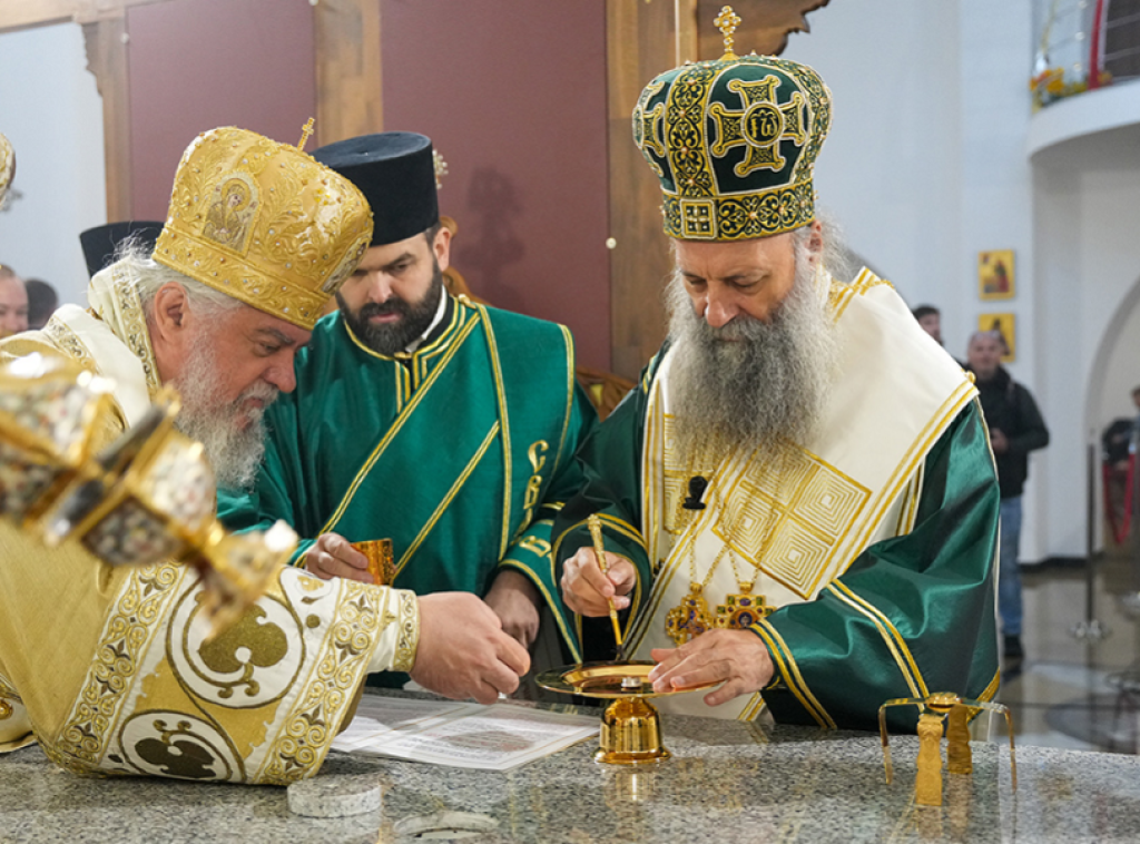 Patrijarh Porfirije osveštao novi hram Svetih Kirila i Metodija u Mariboru