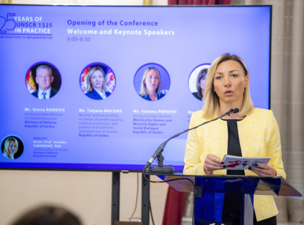 Tatjana Macura: Uključivanje žena u sistem bezbednosti pokazatelji napretka svakog društva