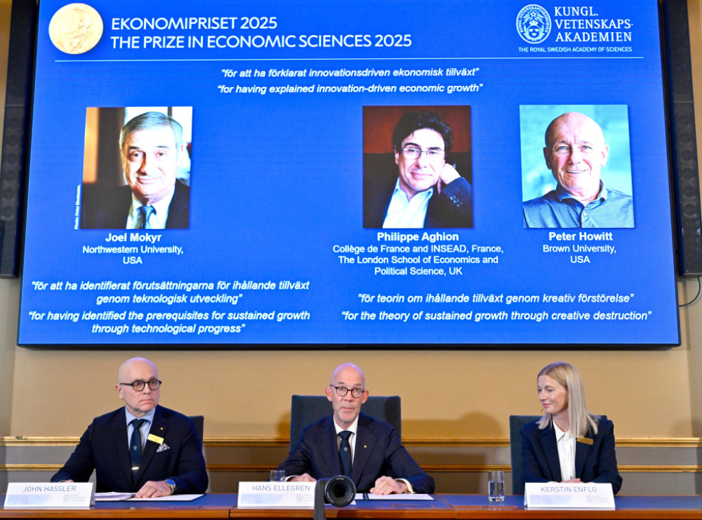 Džoel Mokir, Filip Agion i Piter Hauit dobitnici Nobelove nagrade za ekonomiju