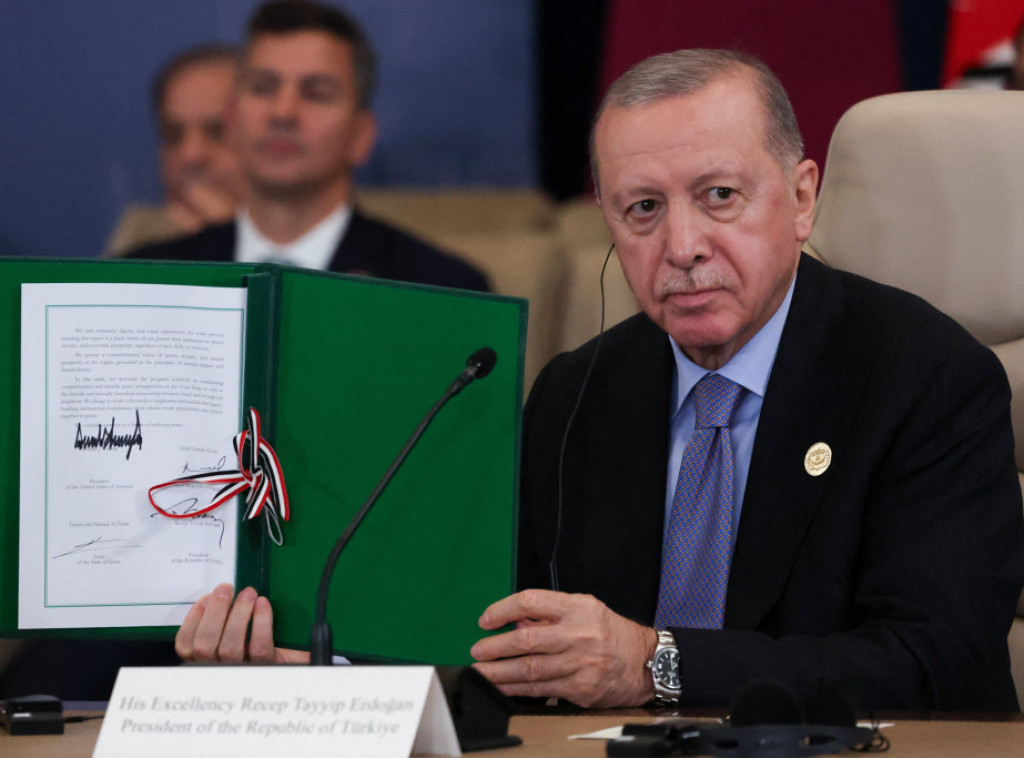 Redžep Tajip Erdogan: Sporazum o primirju je prekid vatre, ali nije rešenje palestinskog pitanja