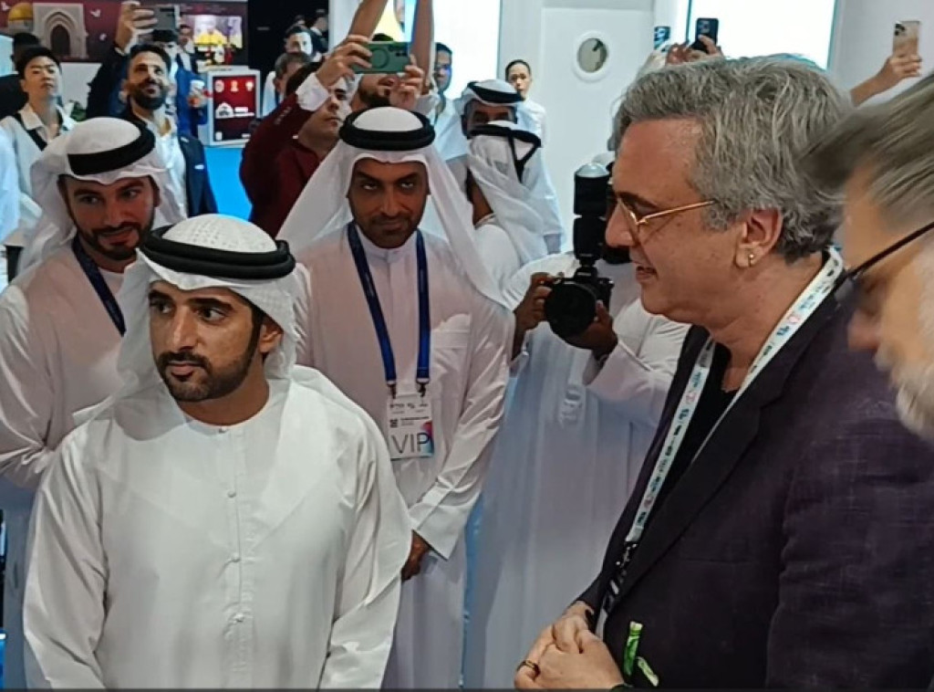 Princ Dubaija posetio štand Srbije na Nort Staru, Čadež: Velika čast za našu zemlju