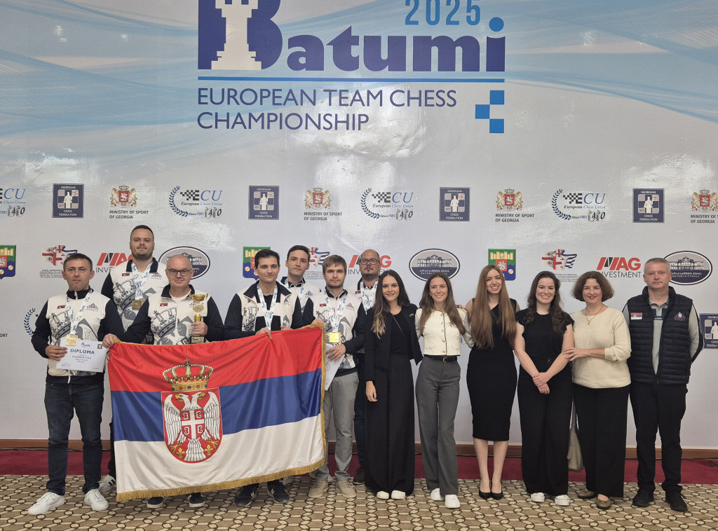 Šahisti Srbije osvojili bronzanu medalju na Evropskom prvenstvu