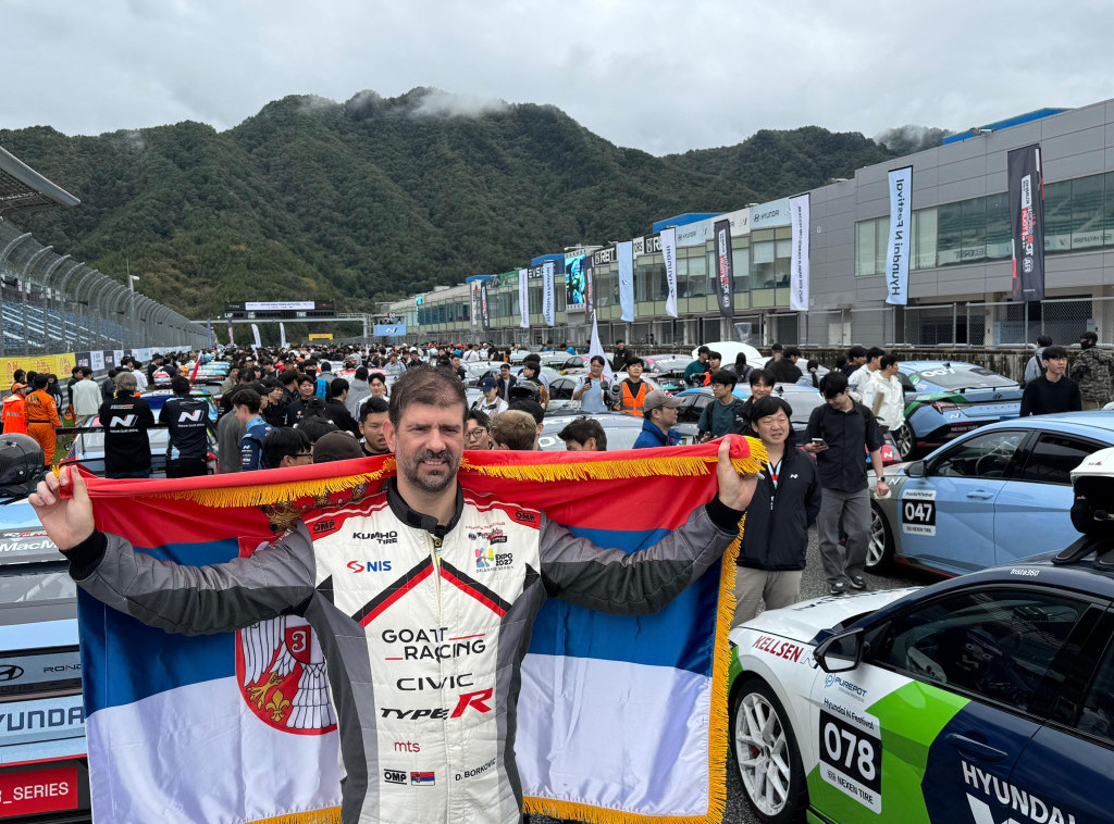 Srpski automobilista Dušan Borković startuje sutra sa treće pozicije u Južnoj Koreji