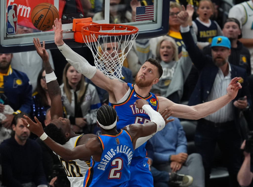 Košarkaši Oklahome posle dva produžetka savladali Indijanu u NBA ligi