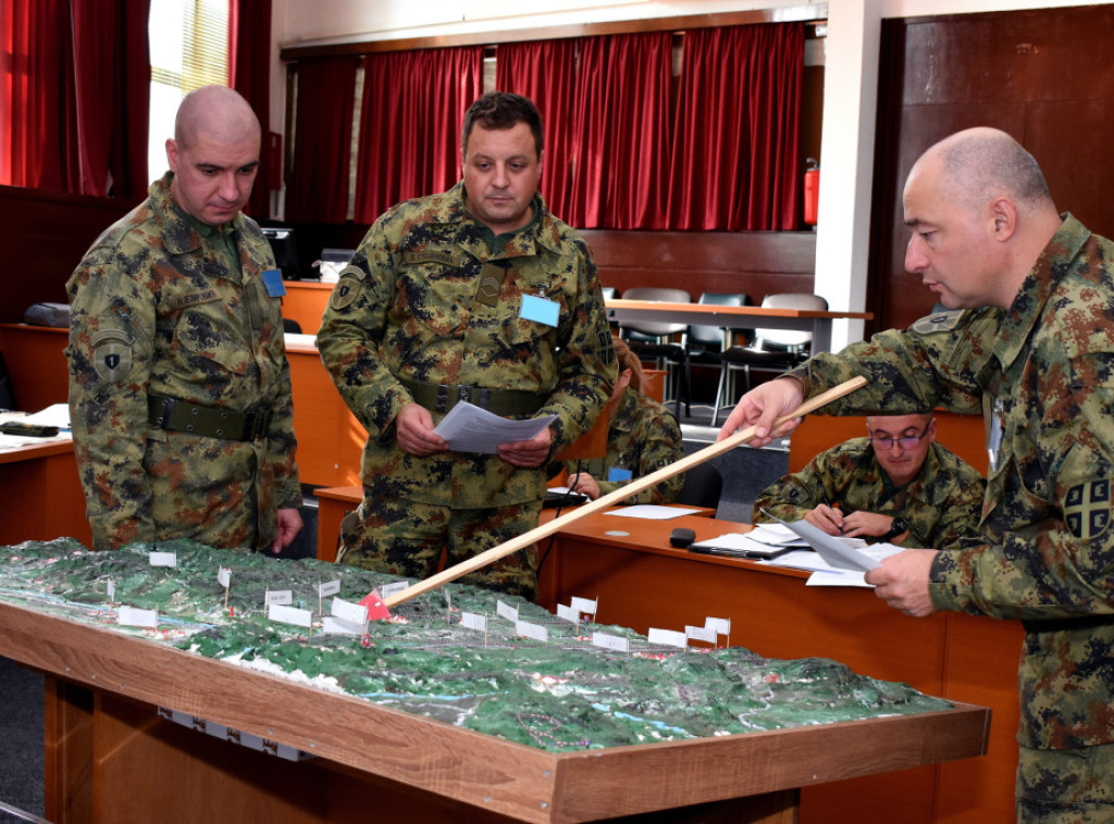 U Centru za obuku realizovana simulacija vežbe "Udar 2025" prve brigade Vojske Srbije