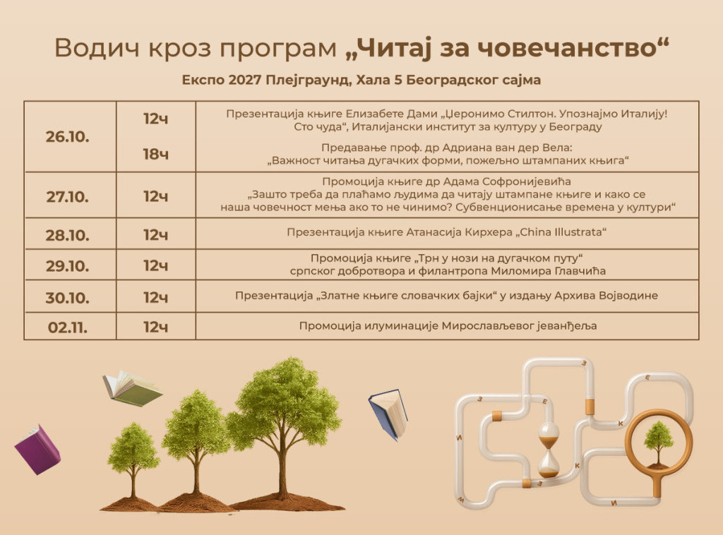 U Ekspo Plejgraundu od sutra centar čitanja, počela kampanja "Čitaj za čovečanstvo"