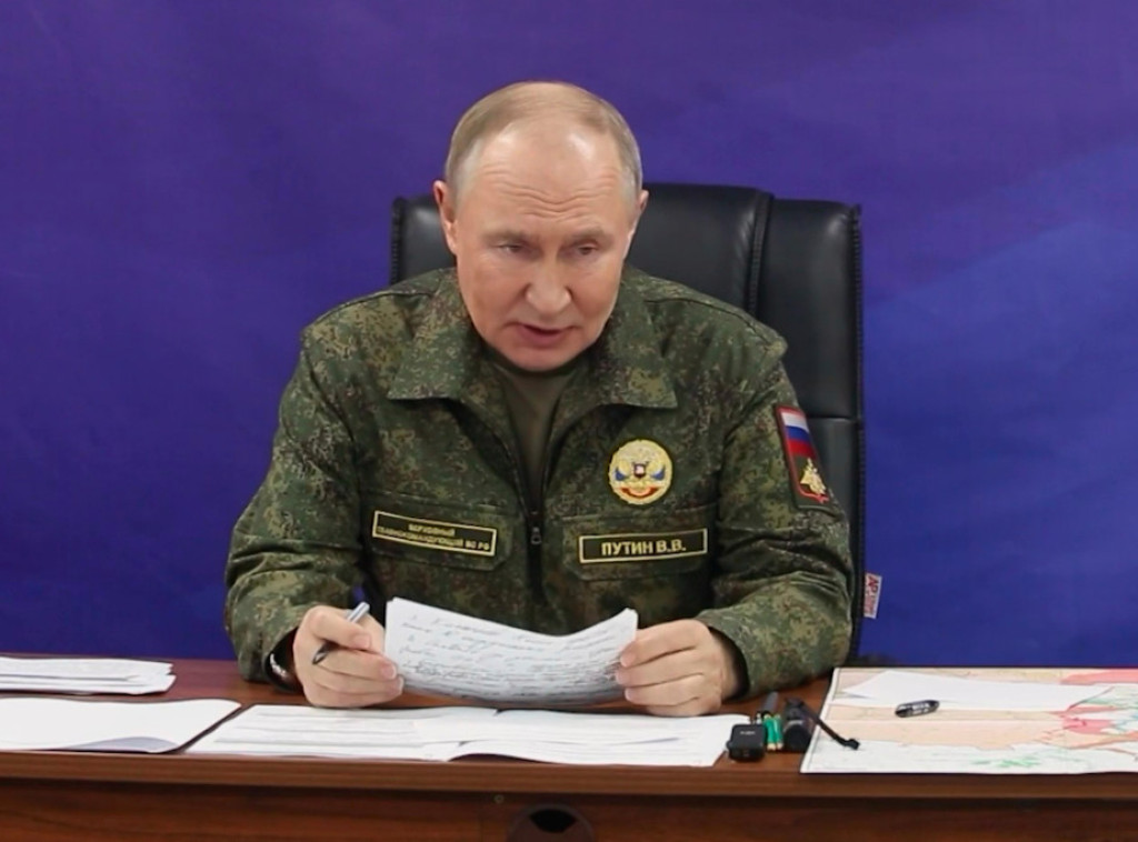 Putin posetio komandni punkt združenih snaga ruske vojske