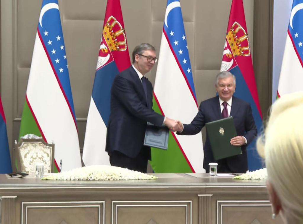 Vucic, Mirziyoyev ink joint declaration, 11 agreements signed