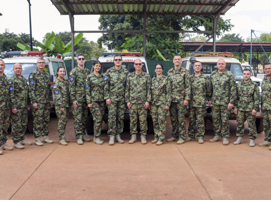 Zamena medicinskog tima Vojske Srbije u misiji u Centralnoafričkoj Republici