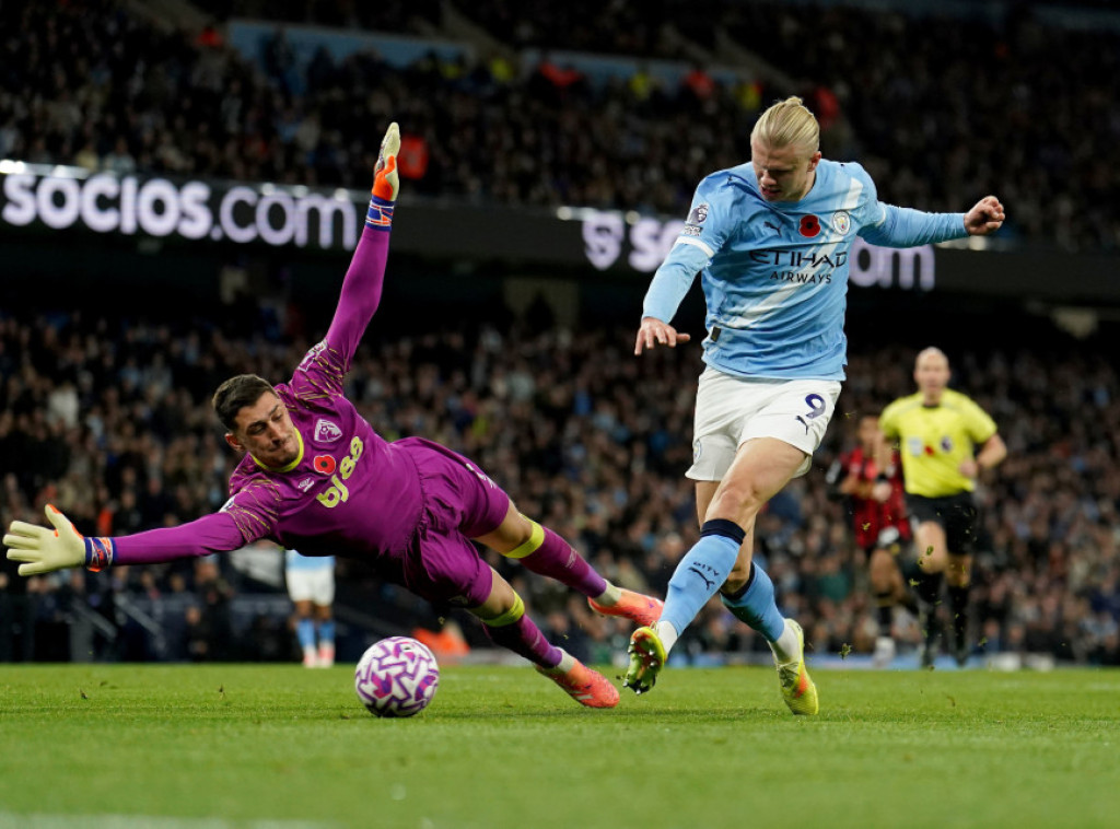 Fudbaleri Sitija bolji od Bornmuta za drugo mesto, Haland dva puta savladao Đorđa Petrovića