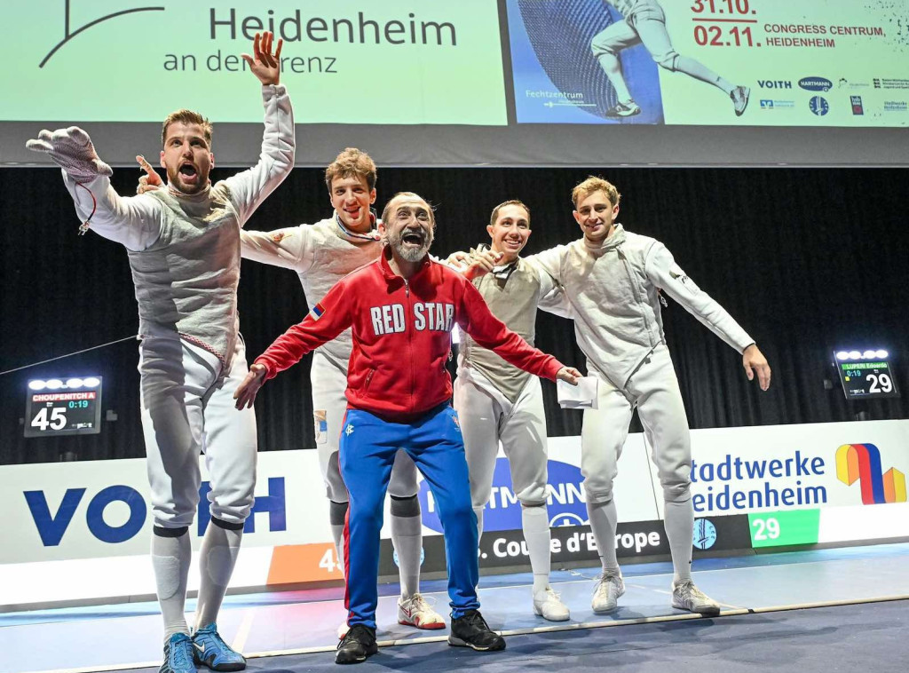 Mačevalački klub Crvena zvezda osvojio Kup šampiona