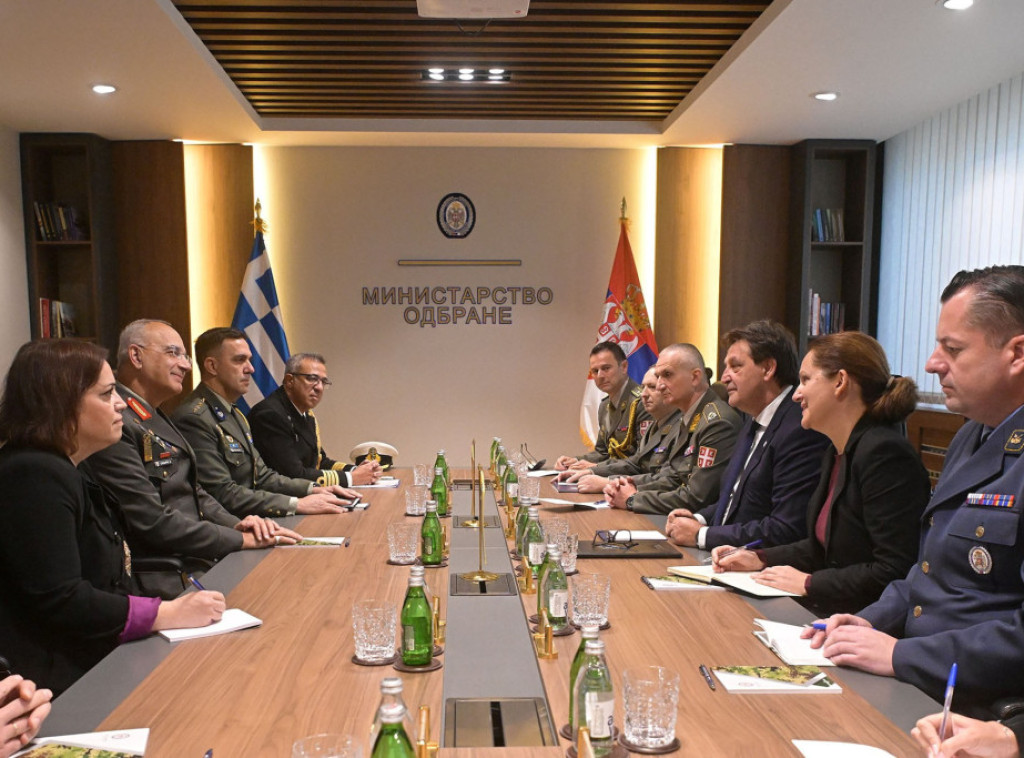 Gasic receives chief of Hellenic National Defence General Staff