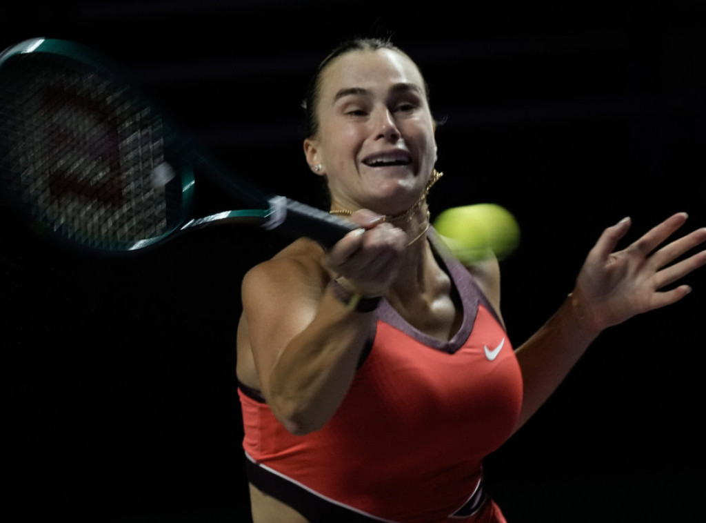 Beloruska teniserka Arina Sabalenka pobedila Džesiku Pegulu na završnom mastersu