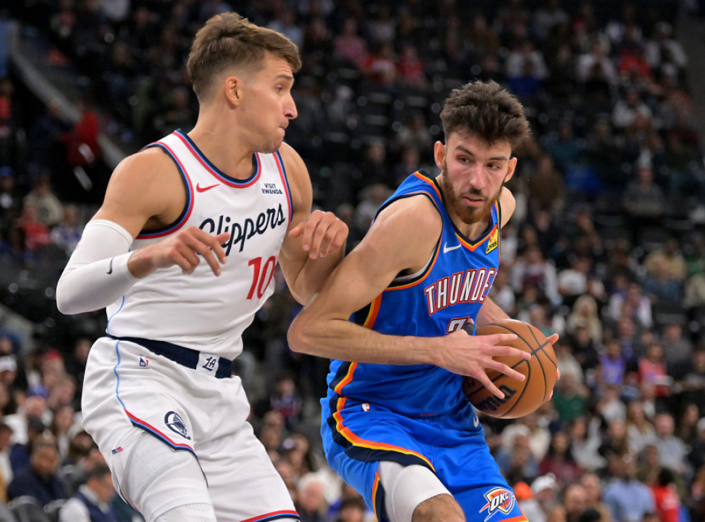 Bogdan Bogdanović postigao 11 poena u porazu LA Klipersa od Oklahome
