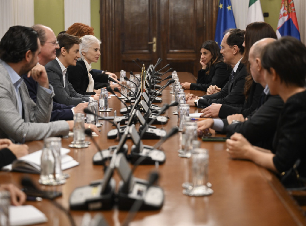 Brnabic thanks Ciriani for Italy's support for Serbia's EU path