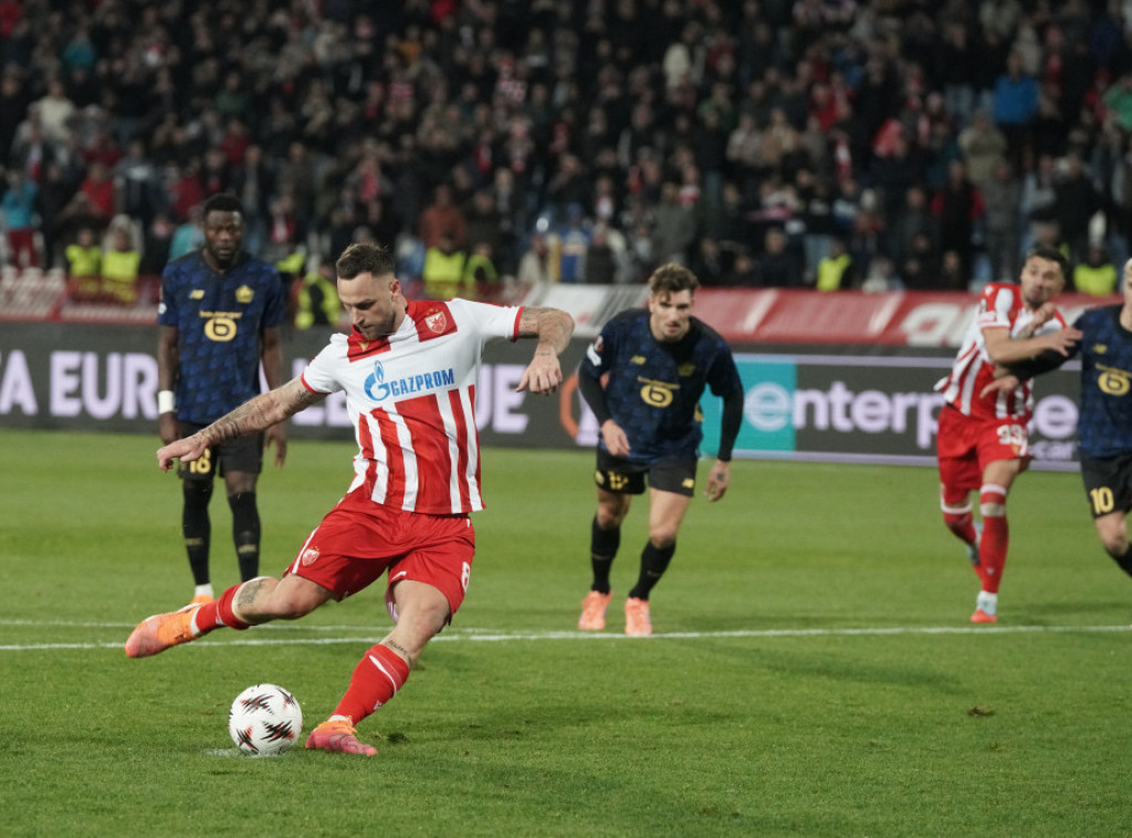 Arnautovic penalty kick hands Red Star win over Lille in UEFA Europa League