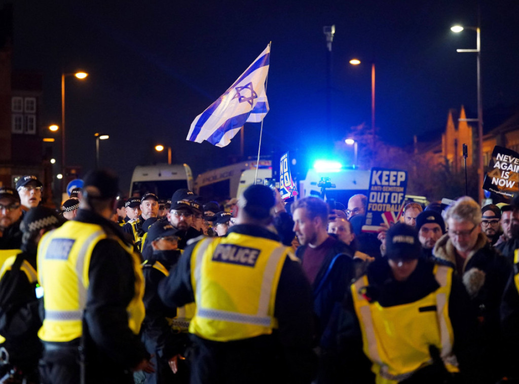 Šest osoba uhapšeno tokom protesta pred utakmicu Makabija iz Tel Aviva i Aston Vile