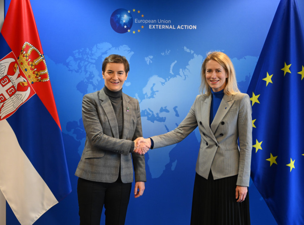 Brnabic, Kallas discuss Serbia's EU path