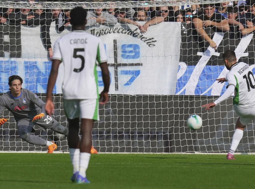 Fudbaleri Sasuola pobedili Atalantu u Bergamu