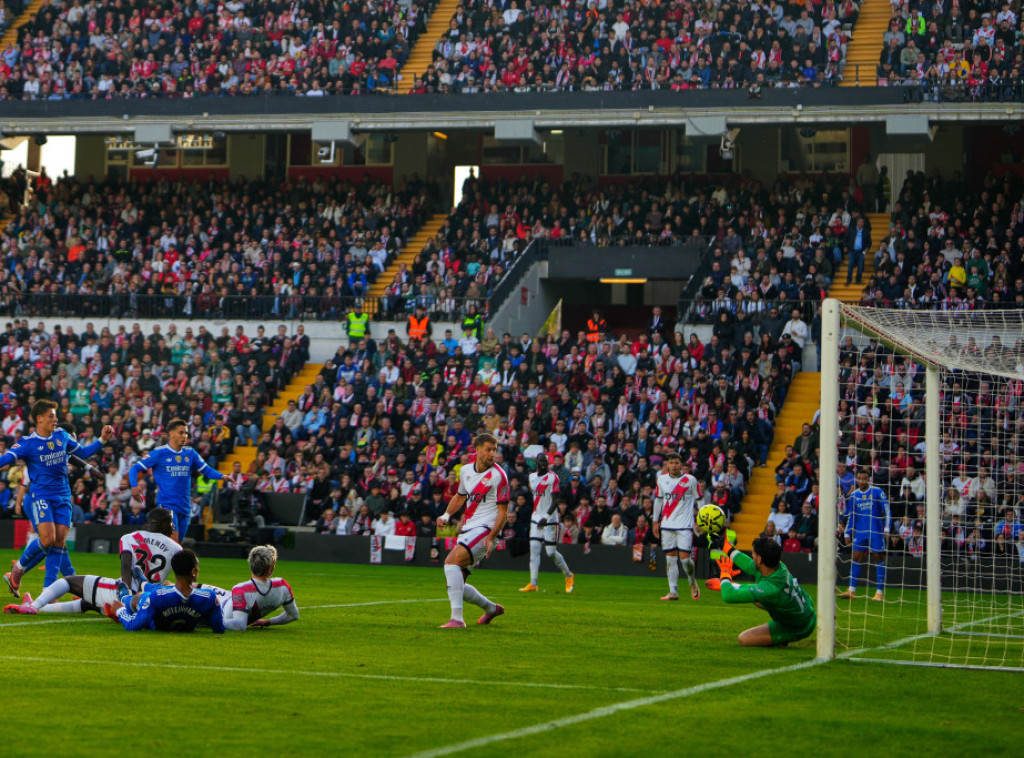 Fudbaleri Real Madrida ponovo bez pobede na gostovanju Rajo Valjekanu