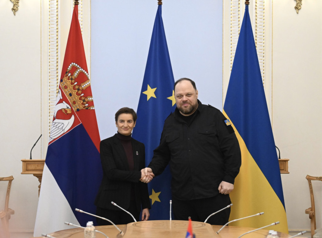 Brnabic: Serbia, Ukraine can advance their cooperation, we support Ukraine on EU path