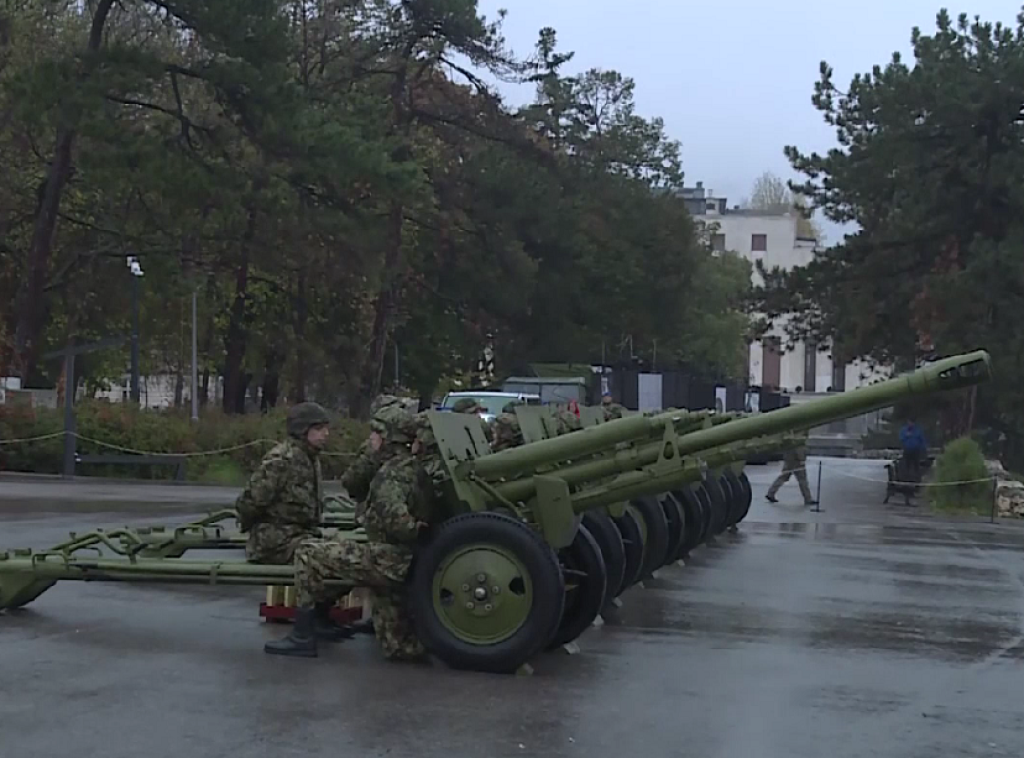 Cannon salutes fired from Kalemegdan Fortress ahead of WWI Armistice Day