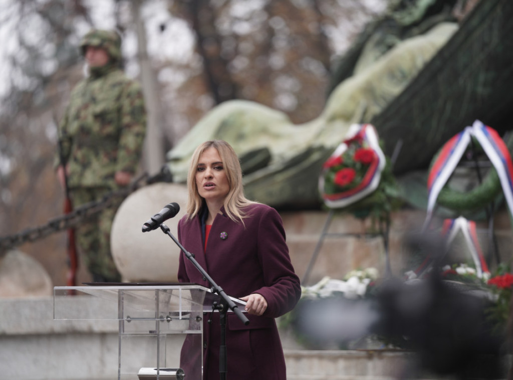 Milica Đurđević Stamenkovski predvodila državnu ceremoniju polaganja venaca povodom Dana primirja