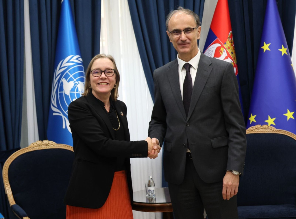 Macut, UN's Mordt discuss projects carried out by Serbian gov't, UN agencies